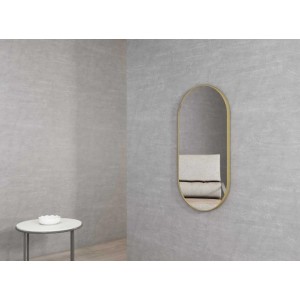 Noose Oval Brushed Gold Framed Mirror 900*450*30